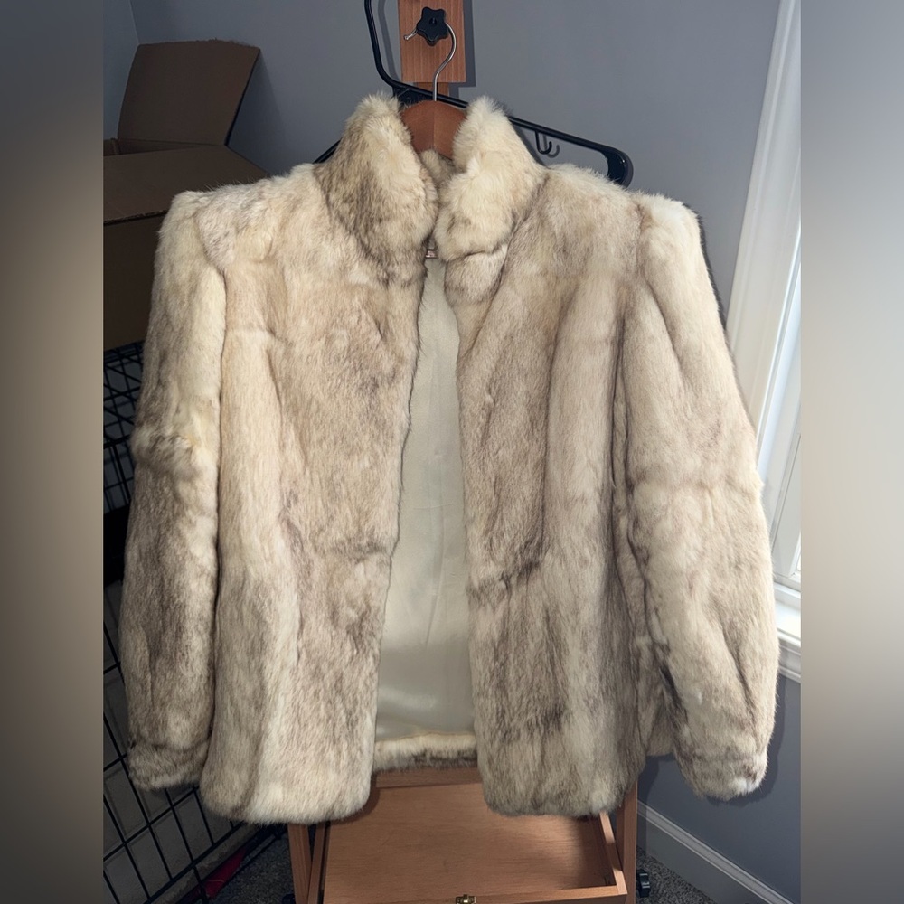 Vintage 1986 Rabbit Fur Coat